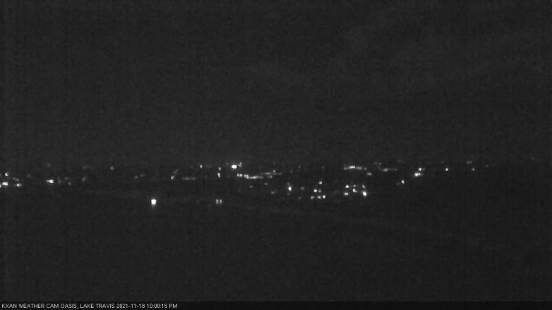 Lake Travis webcam, November 18, 2021 10:00 PM CT