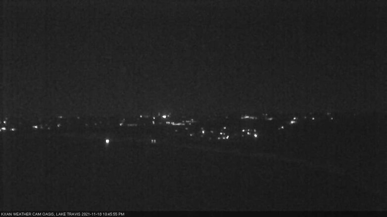 Lake Travis webcam, November 18, 2021 10:45 PM CT