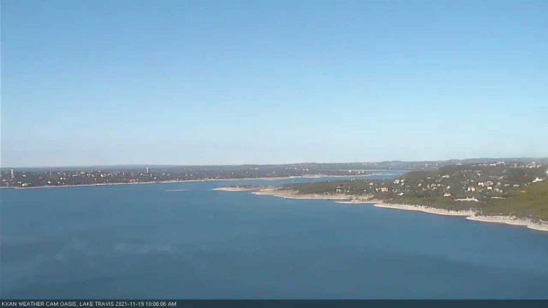Lake Travis webcam, November 19, 2021 10:00 AM CT