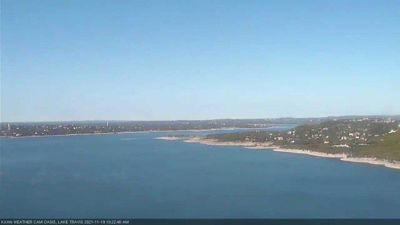 Lake Travis webcam, November 19, 2021 10:25 AM CT