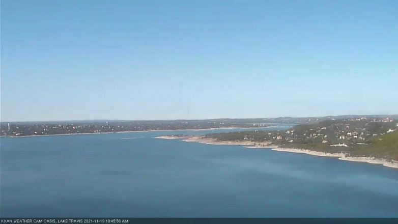 Lake Travis webcam, November 19, 2021 10:45 AM CT