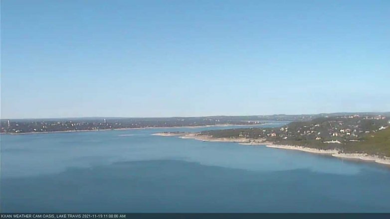 Lake Travis webcam, November 19, 2021 11:00 AM CT