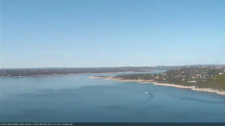 Lake Travis webcam, November 19, 2021 11:25 AM CT
