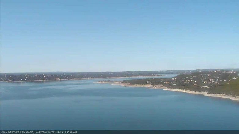 Lake Travis webcam, November 19, 2021 11:45 AM CT