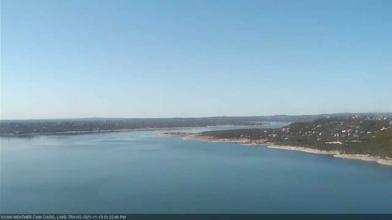 Lake Travis webcam, November 19, 2021 1:25 PM CT