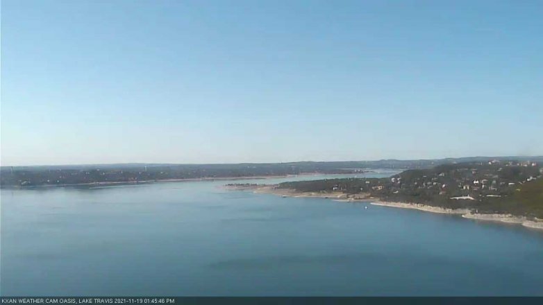 Lake Travis webcam, November 19, 2021 1:45 PM CT