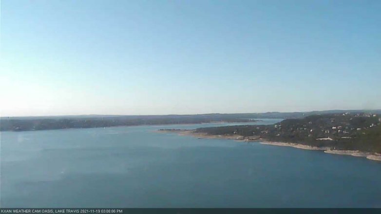 Lake Travis webcam, November 19, 2021 3:00 PM CT