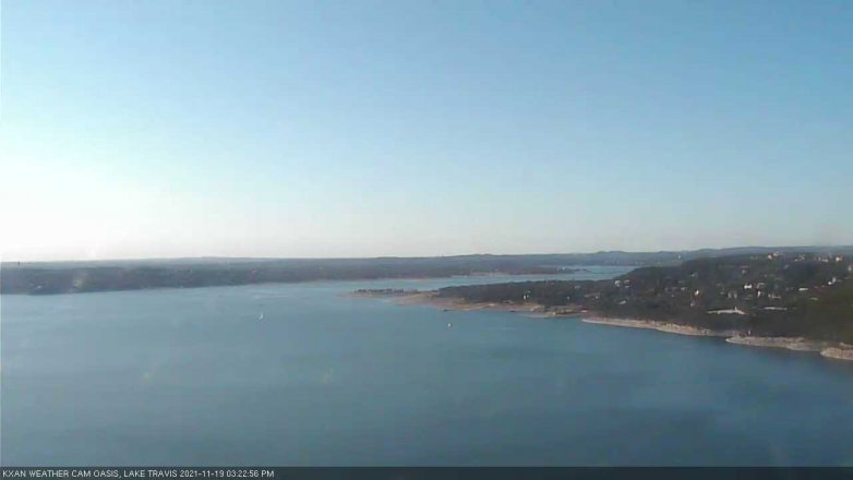 Lake Travis webcam, November 19, 2021 3:25 PM CT