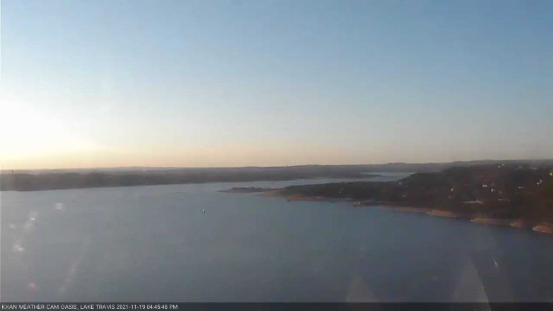 Lake Travis webcam, November 19, 2021 4:45 PM CT