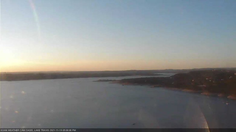 Lake Travis webcam, November 19, 2021 5:00 PM CT