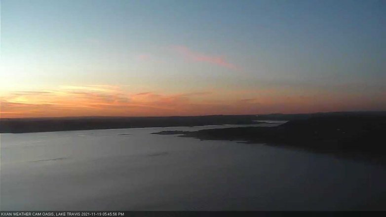 Lake Travis webcam, November 19, 2021 5:45 PM CT