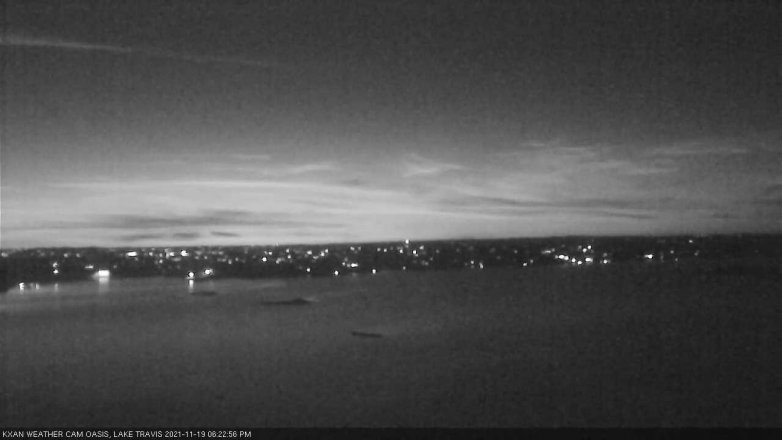 Lake Travis webcam, November 19, 2021 6:25 PM CT