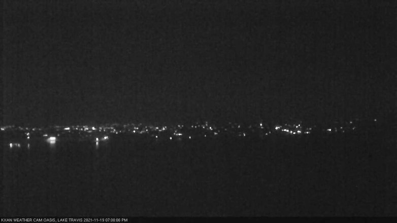Lake Travis webcam, November 19, 2021 7:00 PM CT