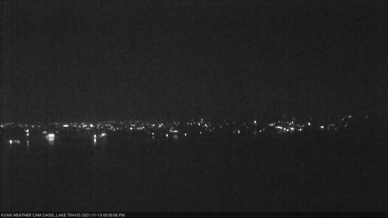 Lake Travis webcam, November 19, 2021 8:00 PM CT