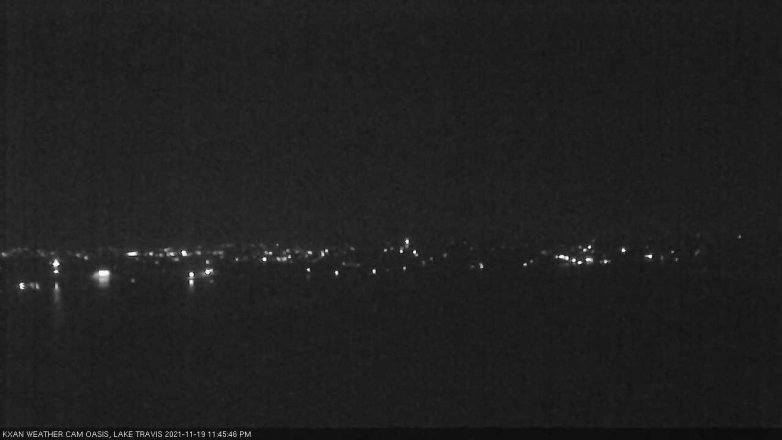 Lake Travis webcam, November 19, 2021 11:45 PM CT