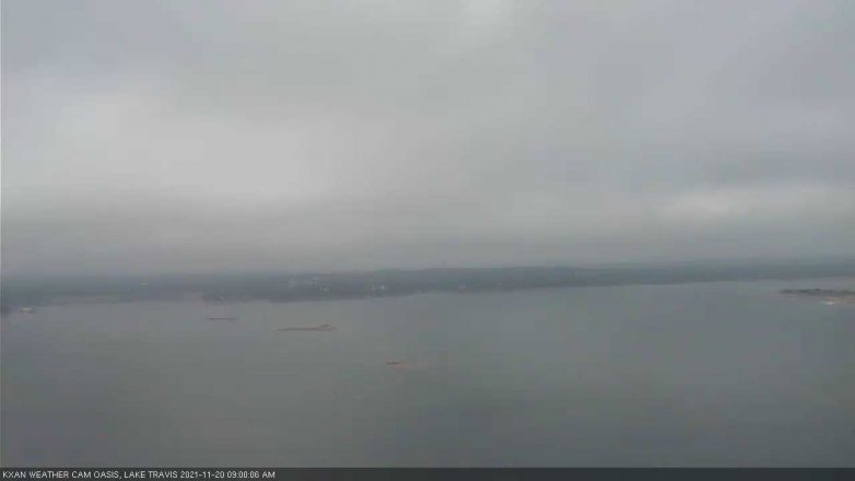 Lake Travis webcam, November 20, 2021 9:00 AM CT