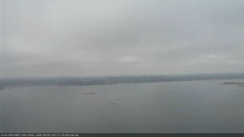 Lake Travis webcam, November 20, 2021 9:25 AM CT