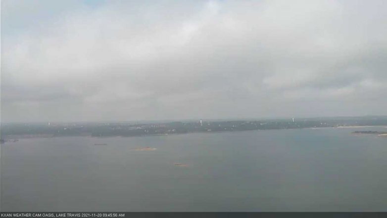Lake Travis webcam, November 20, 2021 9:45 AM CT