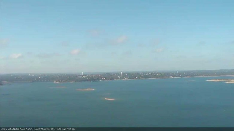 Lake Travis webcam, November 20, 2021 10:25 AM CT