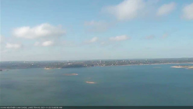 Lake Travis webcam, November 20, 2021 10:45 AM CT