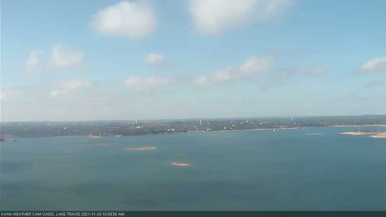 Lake Travis webcam, November 20, 2021 11:00 AM CT