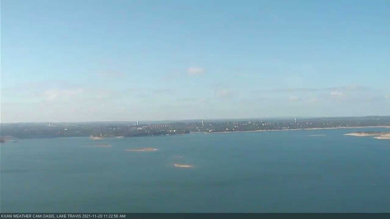 Lake Travis webcam, November 20, 2021 11:25 AM CT