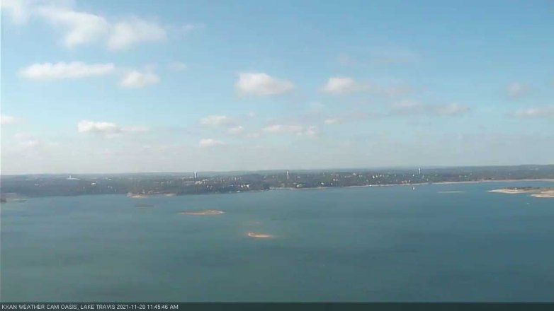 Lake Travis webcam, November 20, 2021 11:45 AM CT