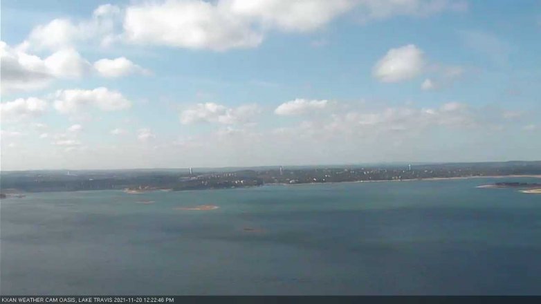 Lake Travis webcam, November 20, 2021 12:25 PM CT