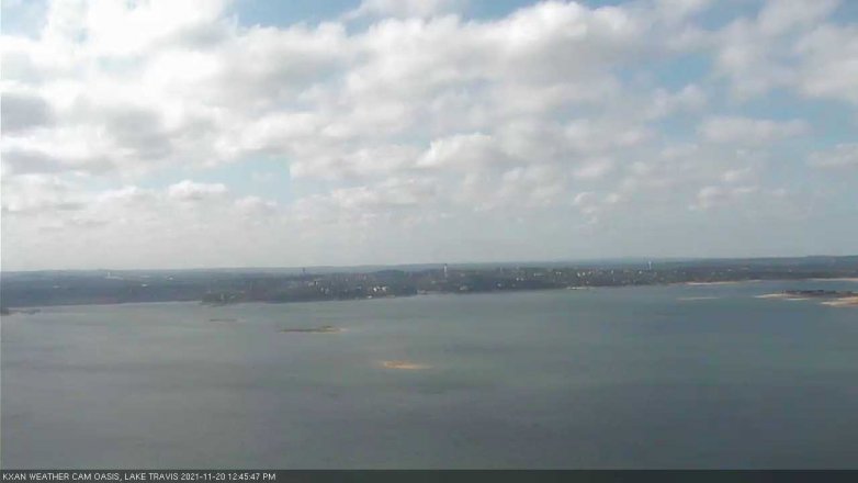 Lake Travis webcam, November 20, 2021 12:45 PM CT