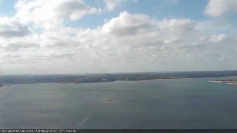 Lake Travis webcam, November 20, 2021 1:00 PM CT
