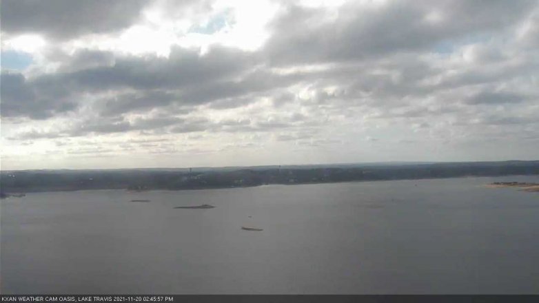 Lake Travis webcam, November 20, 2021 2:45 PM CT
