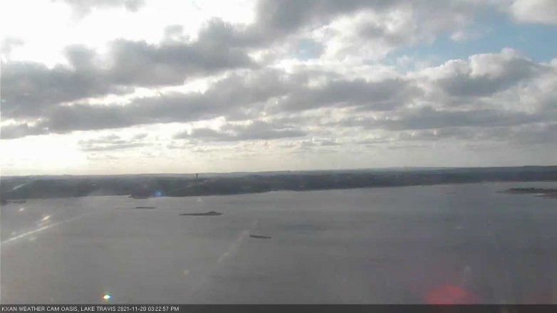 Lake Travis webcam, November 20, 2021 3:25 PM CT