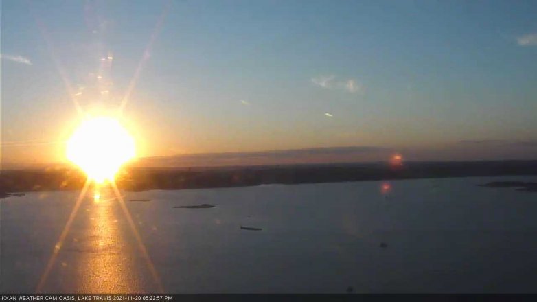 Lake Travis webcam, November 20, 2021 5:25 PM CT
