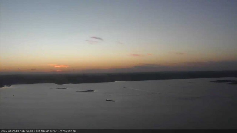 Lake Travis webcam, November 20, 2021 5:45 PM CT