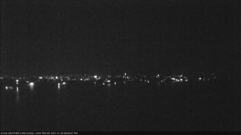 Lake Travis webcam, November 20, 2021 6:45 PM CT