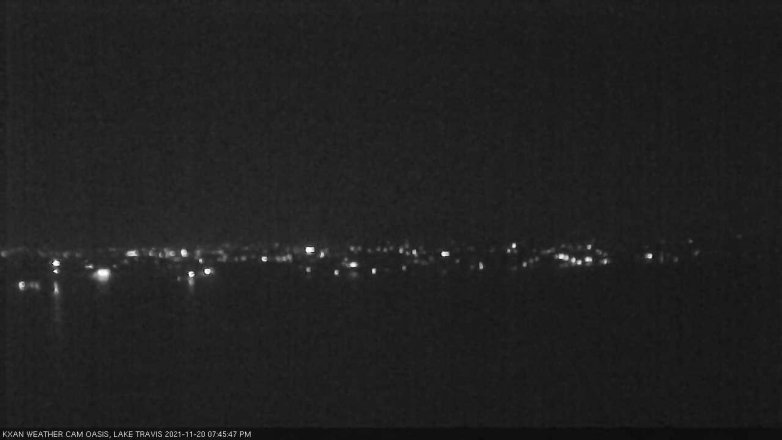 Lake Travis webcam, November 20, 2021 7:45 PM CT