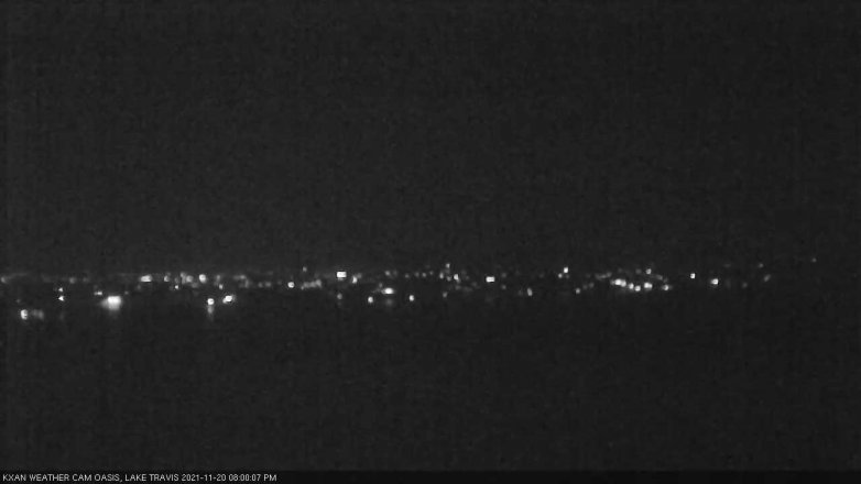 Lake Travis webcam, November 20, 2021 8:00 PM CT