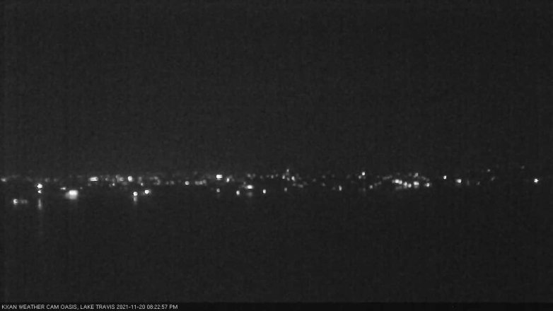 Lake Travis webcam, November 20, 2021 8:25 PM CT