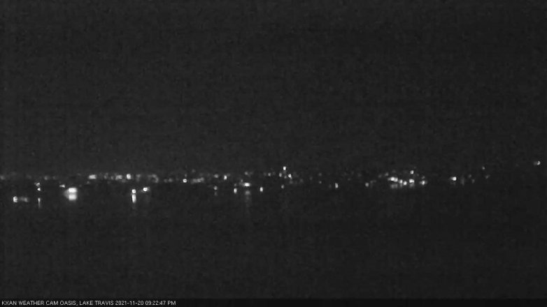 Lake Travis webcam, November 20, 2021 9:25 PM CT
