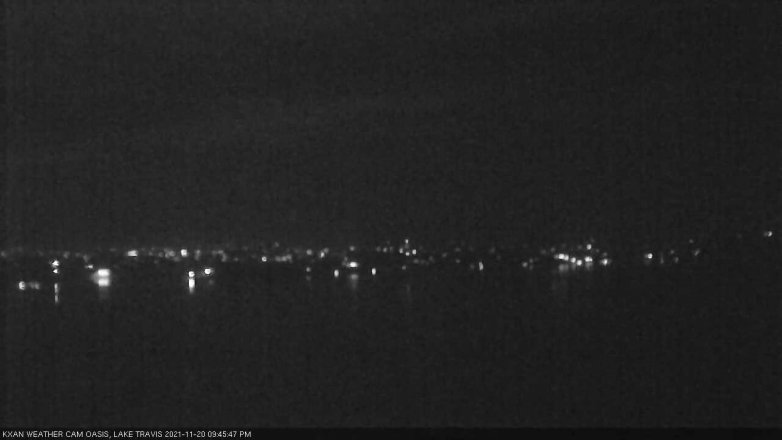 Lake Travis webcam, November 20, 2021 9:45 PM CT