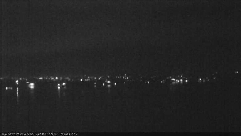 Lake Travis webcam, November 20, 2021 10:00 PM CT