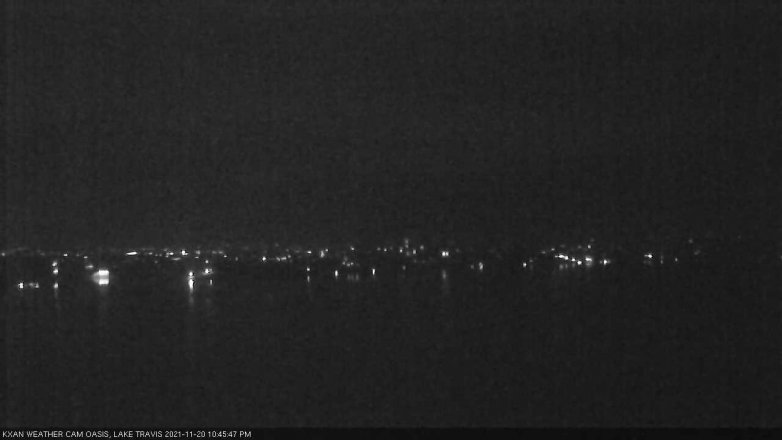 Lake Travis webcam, November 20, 2021 10:45 PM CT