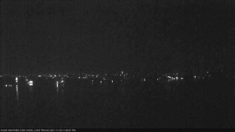 Lake Travis webcam, November 20, 2021 11:00 PM CT