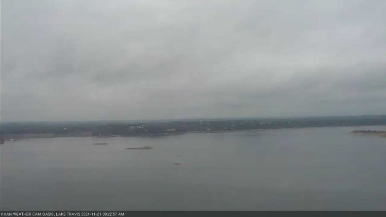 Lake Travis webcam, November 21, 2021 9:25 AM CT