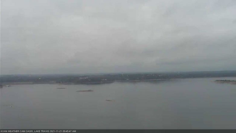 Lake Travis webcam, November 21, 2021 9:45 AM CT