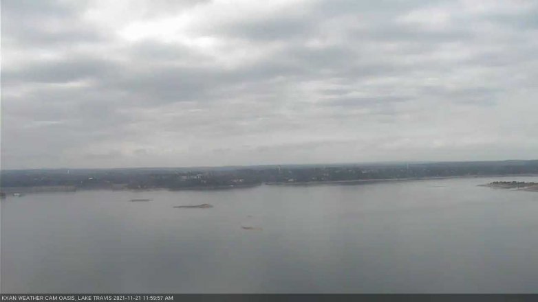 Lake Travis webcam, November 21, 2021 12:00 PM CT