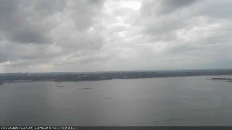 Lake Travis webcam, November 21, 2021 1:45 PM CT