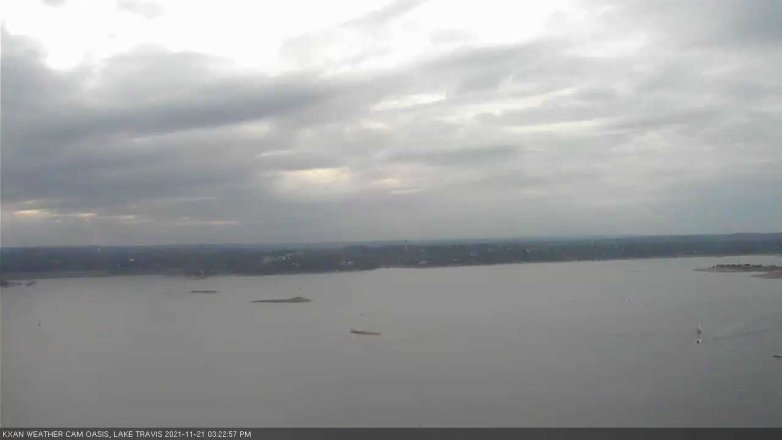 Lake Travis webcam, November 21, 2021 3:25 PM CT