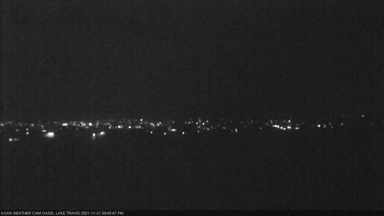 Lake Travis webcam, November 21, 2021 9:45 PM CT