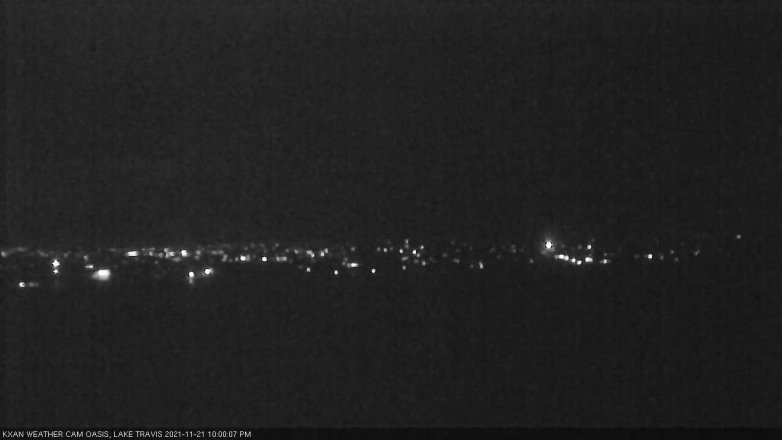 Lake Travis webcam, November 21, 2021 10:00 PM CT